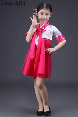 Детское корейское Новое дизайнерское платье hanbok для девочек корейский магазин