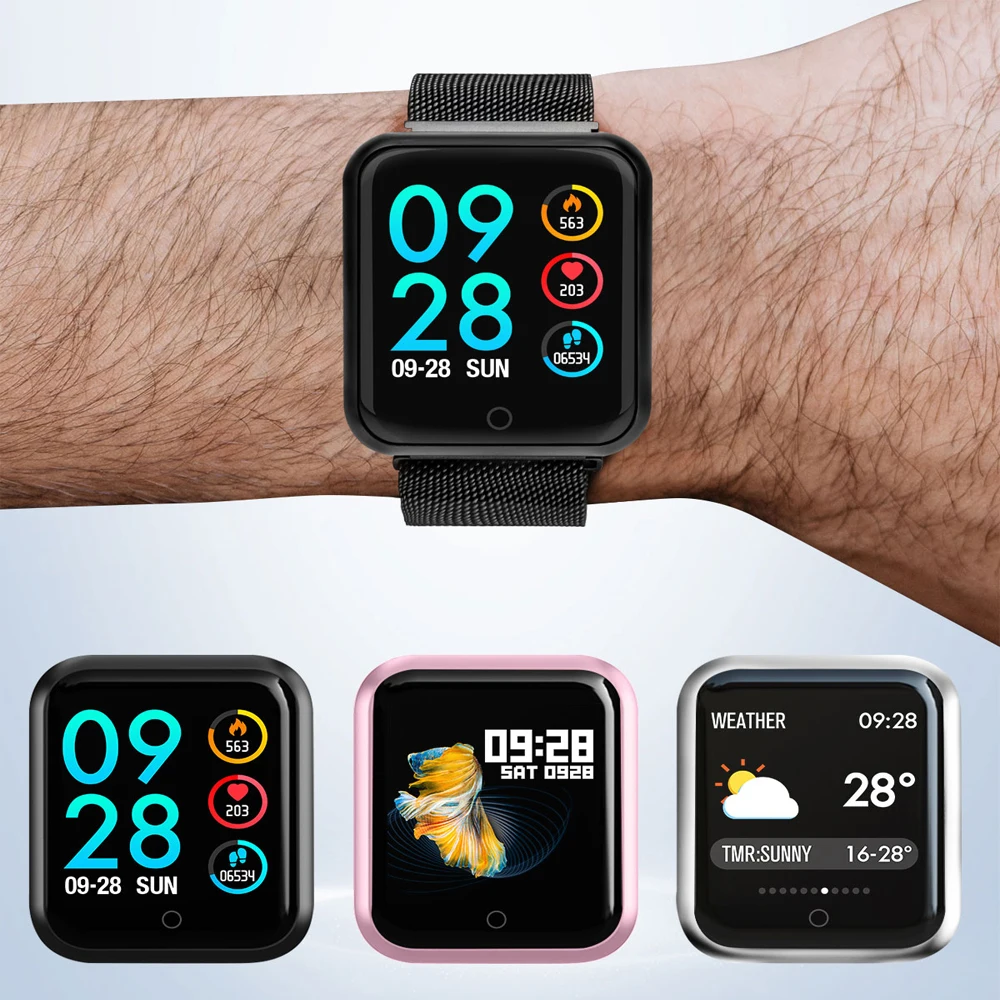 Спортивные IP68 Смарт-часы фитнес-браслет трекер активности пульсометр кровяное