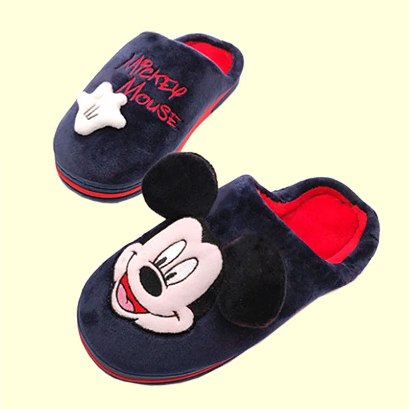 Disney/новые детские хлопковые тапочки домашняя обувь из бархата с героями
