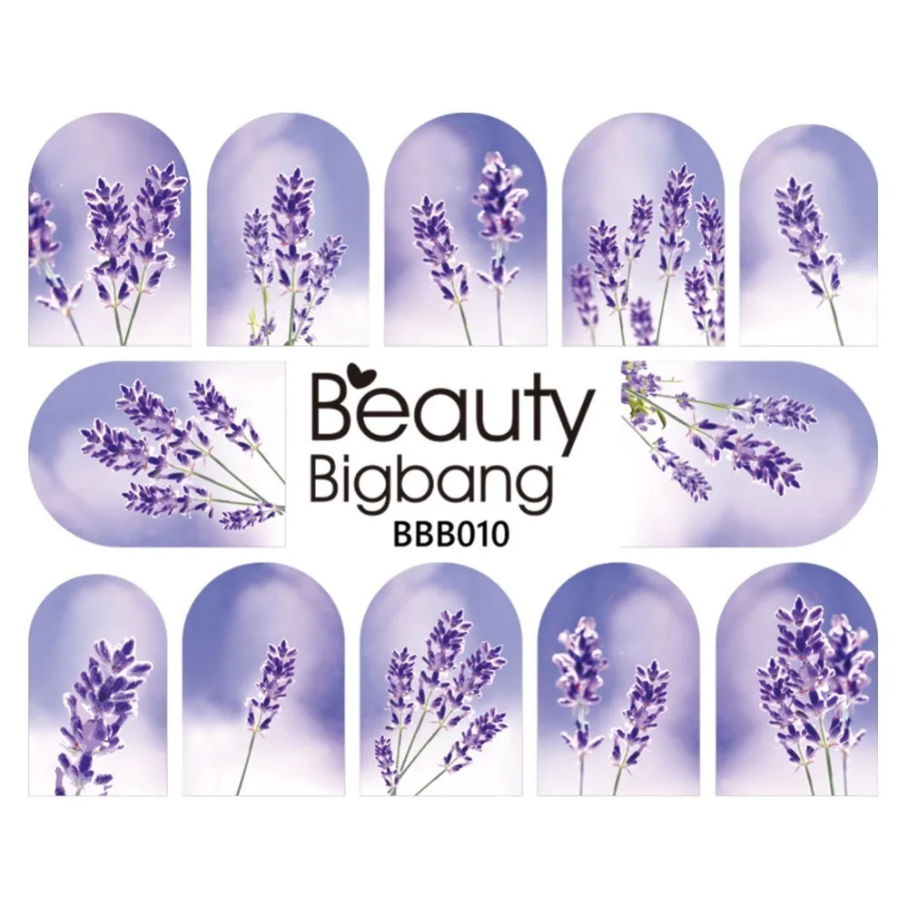 BeautyBigBang наклейки для дизайна ногтей с русалочкой голубого цвета Scaleph желе Морская звезда якорь изображения водные наклейки для ногтей искусство BBB033 - Цвет: 10