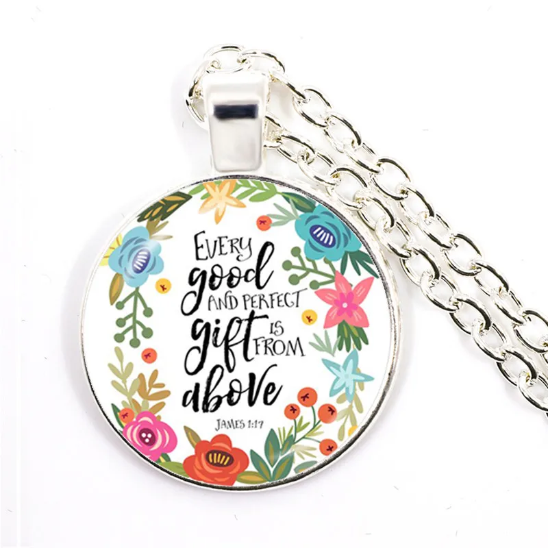 Притчи 3:3 Возделывай милосердие Библейские стихи Детская цитата Ожерелье Модные украшения Религиозная подвеска Христианская