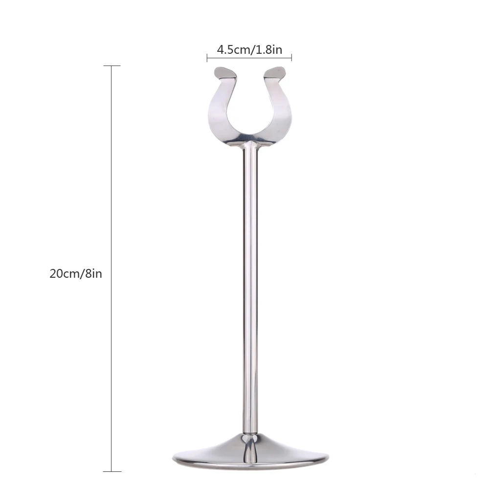 Нержавеющая сталь U образная настольная номер место держатель для Карт