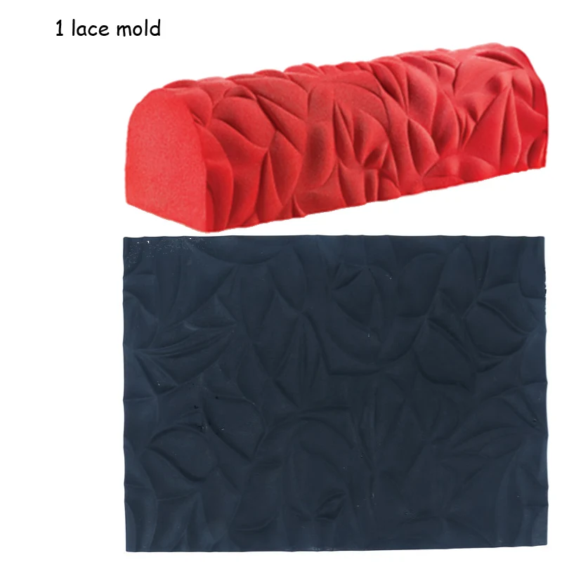 1pc mold 8 шт. формы для торта текстура коврик для выпечки Дерево Сердце Цветы Форма текстура силикон коврик для выпечки муссов жаропрочная посуда для десерта торты - Цвет: 1pc mold