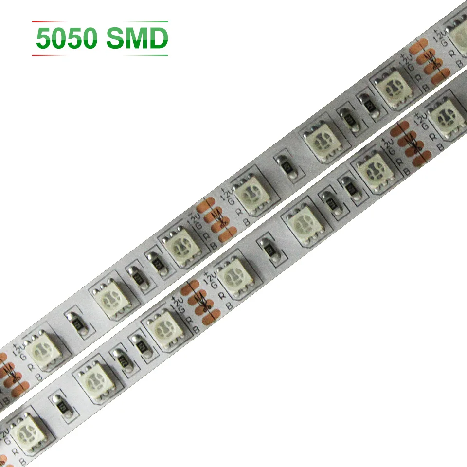 RGB Светодиодная лента 5050 5 м 300Led SMD 60LED/M лампы DC12V гибкий свет + 44key ИК пульт 3A силовое