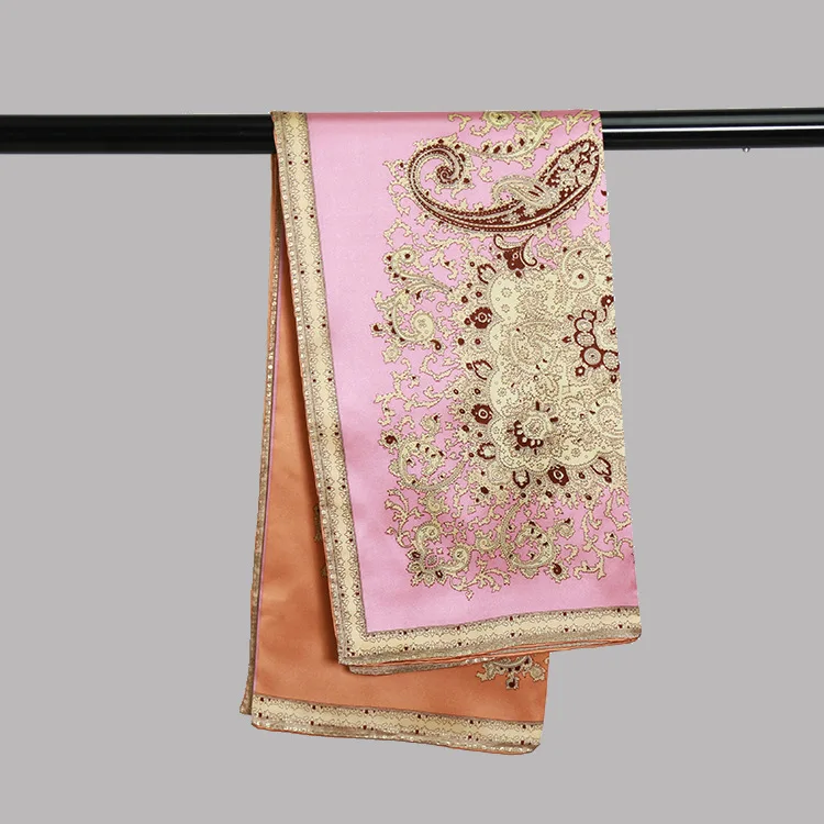 Женский шелковый шарф с принтом пейсли 90x90 см|real silk scarf|silk scarfsilk scarf women |