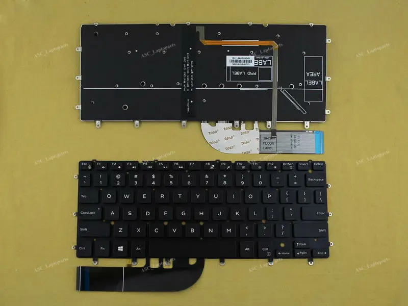 Новая английская клавиатура для ноутбука DELL inspiron 13 7347 7348 7547 7548 черная с