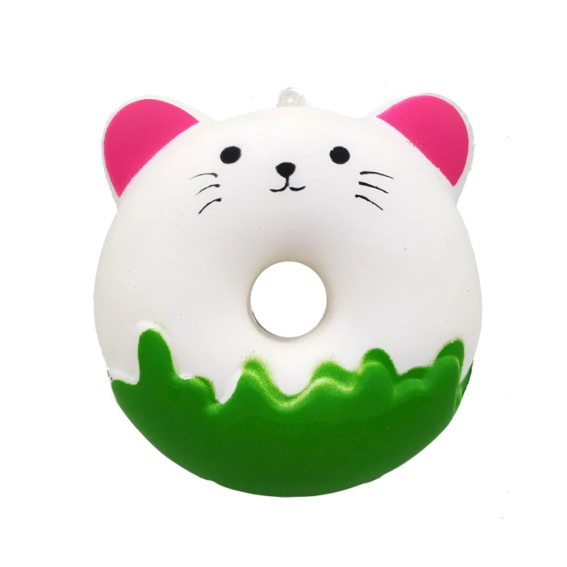 Kawaii Squishe Jumbo Сжимаемый пончик Антистресс игрушка сжимаемая медленно