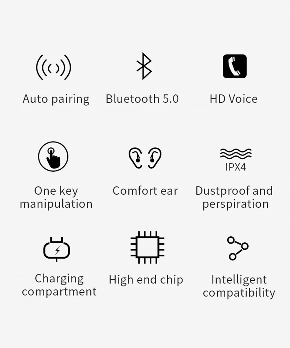 TWS bluetooth 5,0, водонепроницаемые стерео наушники, беспроводная гарнитура с зарядным устройством, спортивные наушники для samsung galaxy buds, смартфон