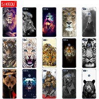 silicone phone case for huawei p smart 2018 case for psmart 2018 back cover full 360 protective wolf tiger lion leopard bear