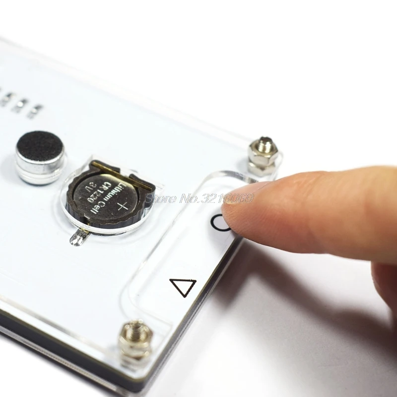 DIY большой экран 6 цифр Двухцветные светодиодные часы комплект сенсорное
