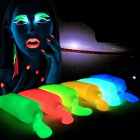 11 colors glow in the dark body paint set fluorescent luminous paint gold glowing acrylic painting pigment art supplies friendly