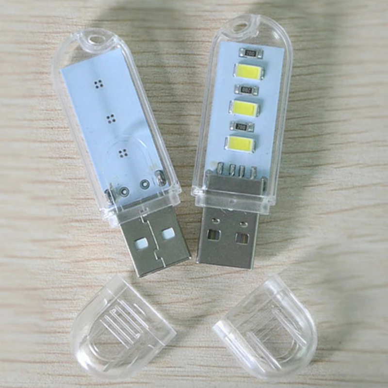 Для чтения теплый/холодный белый 2 типа мини U диск 3 Led USB свет для | Компьютеры и