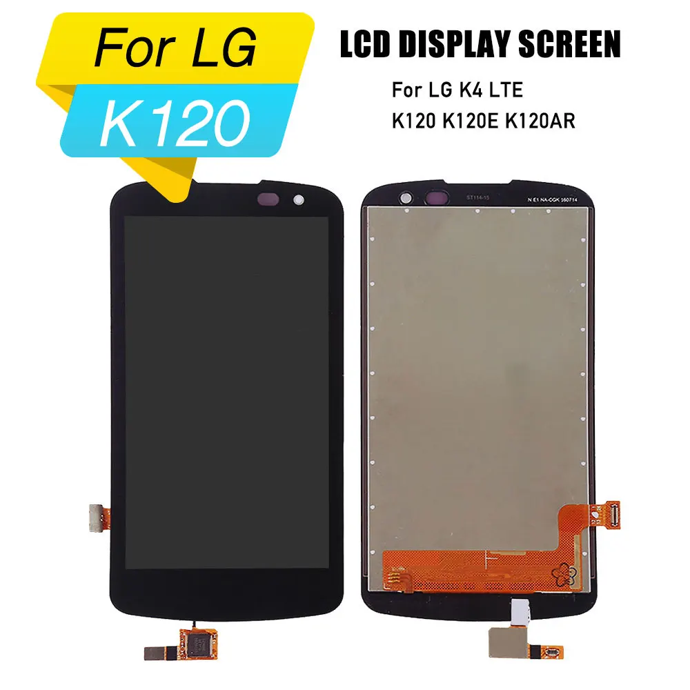ЖК дигитайзер сенсорный экран для LG K4 LTE K120 K120E K120AR дисплей K120|Экраны мобильных