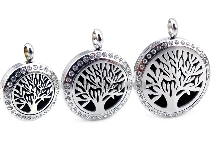 С цепочкой подарок жизни с кристаллами (20 мм-30 мм) ароматерапия из нержавеющей