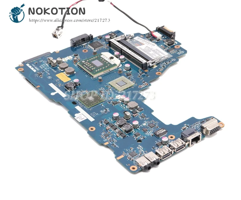 NOKOTION для Toshiba Satellite C660 A660 A665 материнская плата для ноутбука DDR3 PWWAA LA-6843P K000111550 разъем S1 процессор
