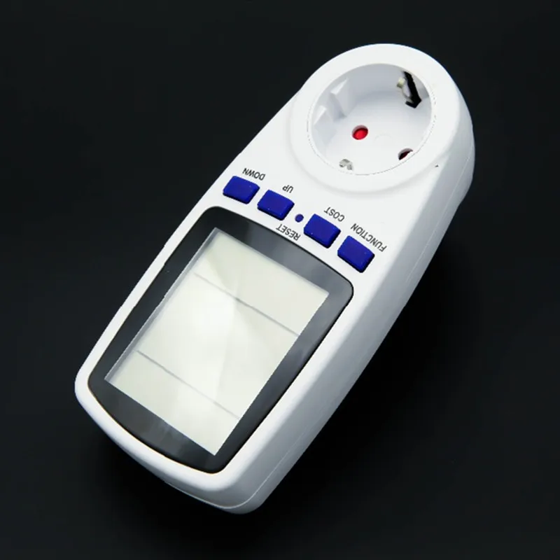 Немецкий Тип ЕС цифровой измеритель мощности Вольт Напряжение ваттметр