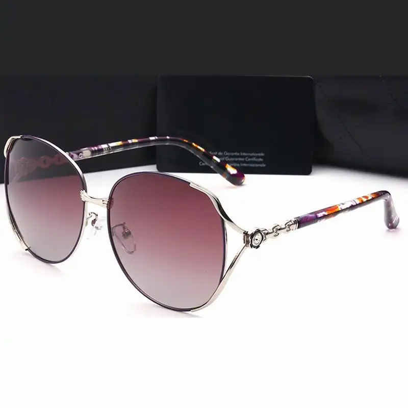 Поляризованные хорошее качество солнцезащитные очки для женщин с логотипом нет.