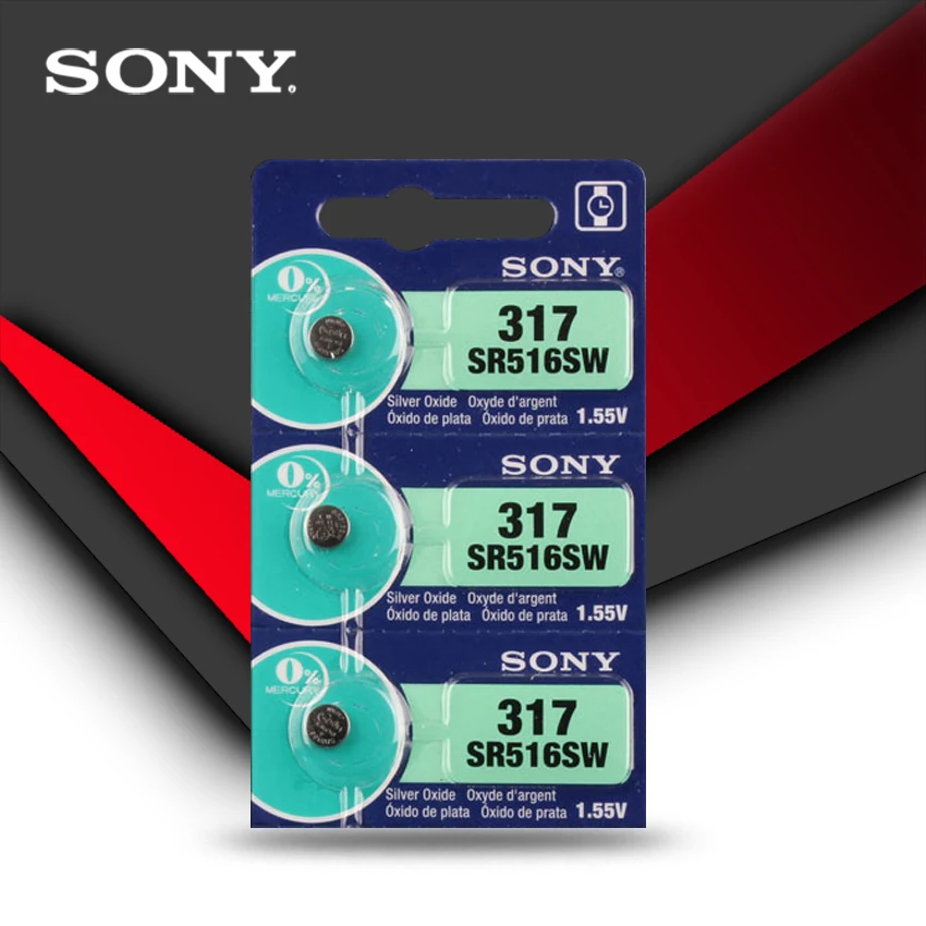 1 шт. Новинка sony 317 SR516SW SR516 1,55 в оксид серебра кнопка ячейка монета батарея большой емкости калькулятор автомобильный пульт дистанционного управления
