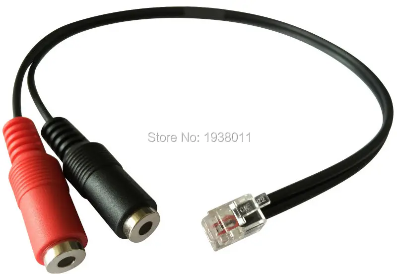 Адаптер гарнитуры Buddy: ПК гарнитура к разъему телефона RJ9/RJ10/RJ11 двойному адаптеру 3