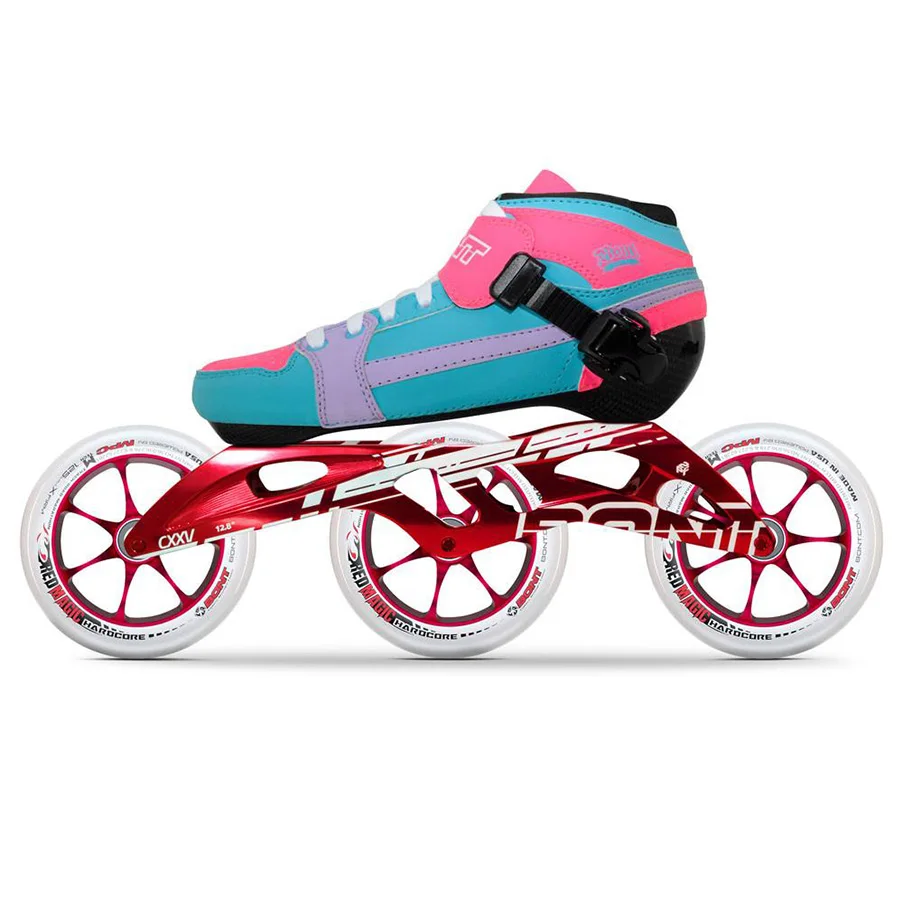 100% оригинал Bont Pursuit 2PT 195 мм 2PF CXXV скоростные Встроенные коньки термостойкие