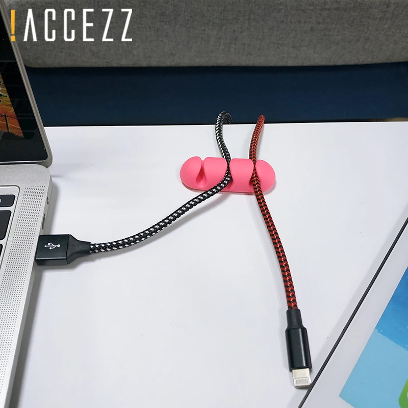 ! Органайзер кабеля ACCEZZ держатель провода для наушников шнур мыши с 3 отверстиями