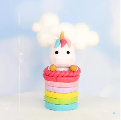 32 Единорог топперы Единорог Рог уши глаза торт украшения кекс Baking выпечки десерты Хеллоуин вечеринка в честь Дня Рождения украшения - Цвет: 32