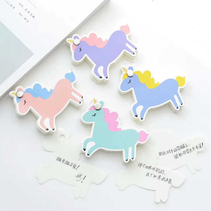 

Kawaii Unicorn Portable Rotate Memo Pad Sticky Notes School Office Supply Notepad Student Stationery 80 Pages