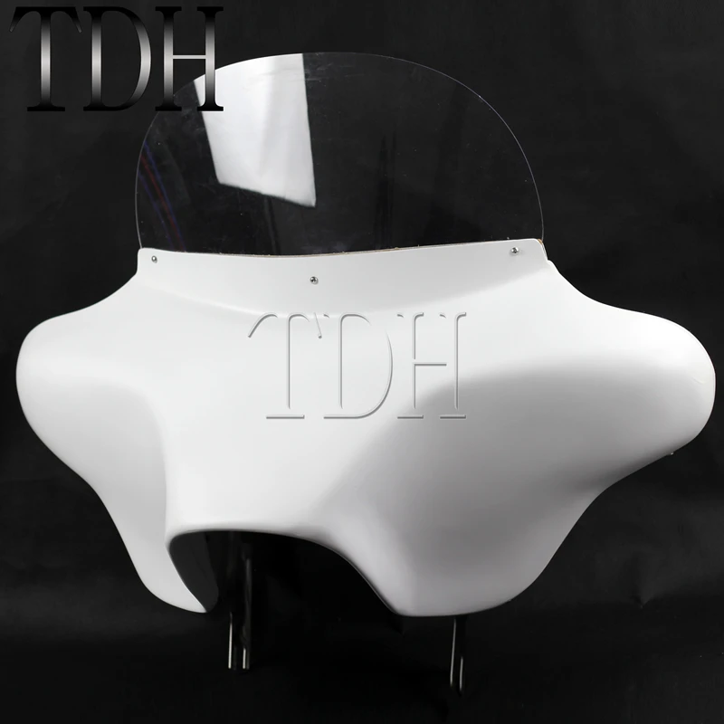 Белый съемный обтекатель для мотоцикла с крыльями летучая мышь 6x9 колонок Harley Road