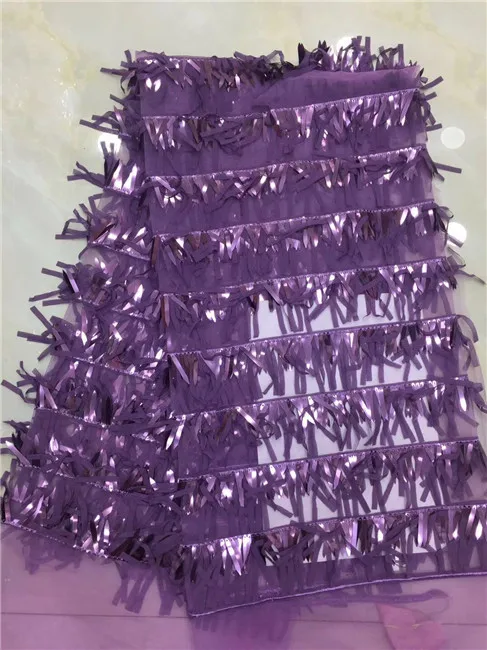 Последние цвета шампань/золото пайетки Тюль Чистая кружевная ткань модная