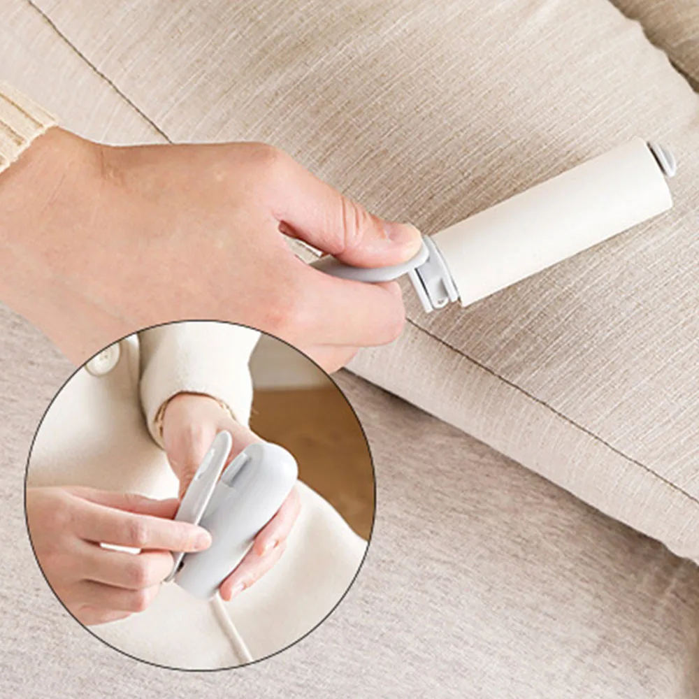 Портативный быстро прилегающий липкий ролик ниточки из ворса для удаления волос