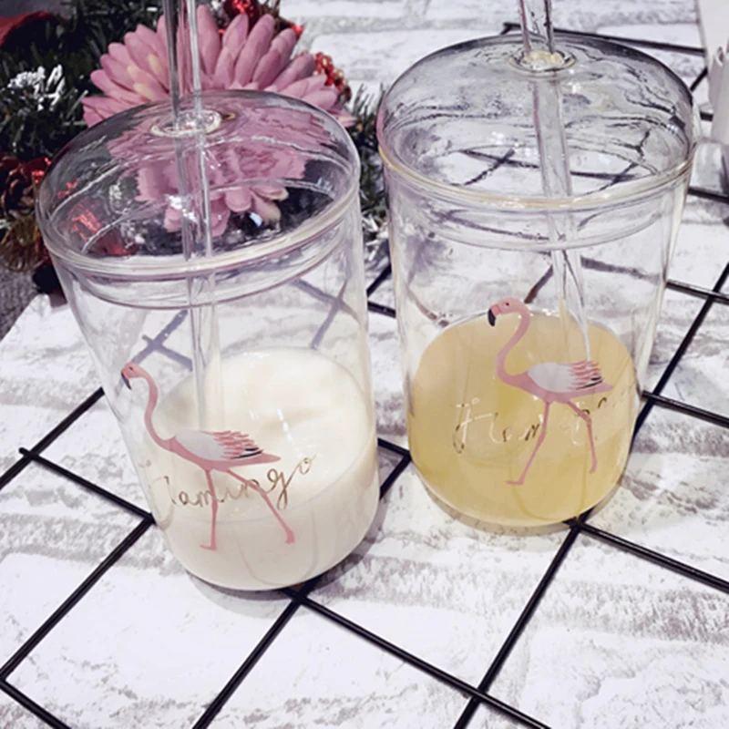 Жаростойкая стеклянная баночка для салата Рези фламинго баночки с крышкой