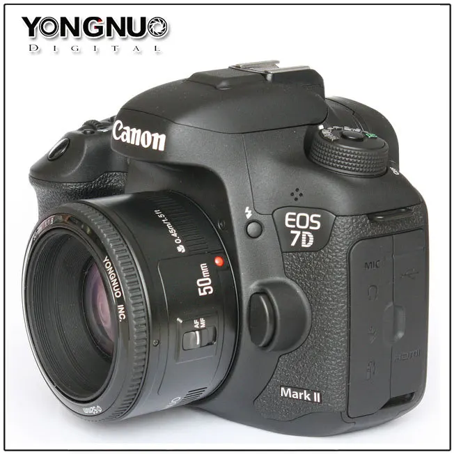 Объектив YONGNUO YN 50 1 8 EF f/1 AF мм стандартная Диафрагма объектива с автофокусом для