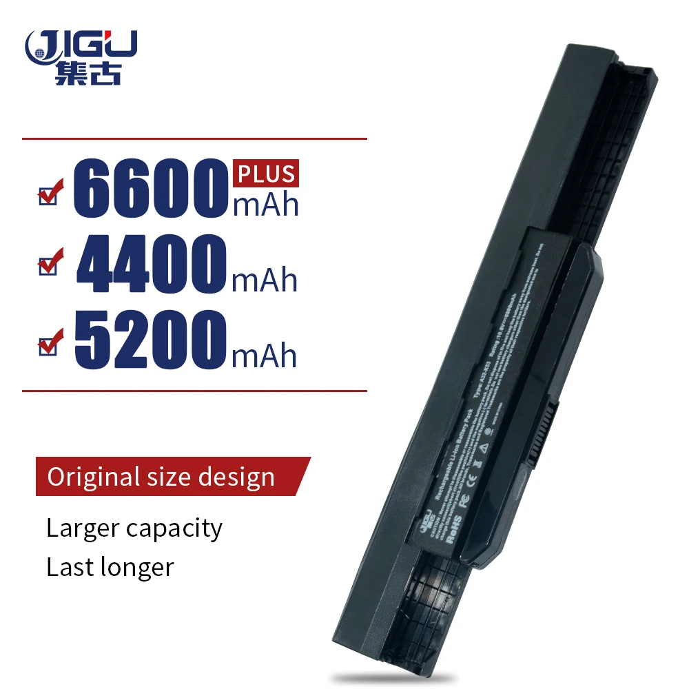 

JIGU 6Cells Laptop Battery For Asus A43 A53 K43 K53 X54 A31-K53 A43B A53B K43B K53B X54H X53S X44 Series,A32-K53 X84 A42-K53