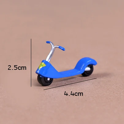 Battery car BAIUFOR животные миниатюры и фигурки дорога шоссе автобус батарея автомобиль DIY Сказочный Сад, миниатюра модель моделирования игрушки для мальчиков - Цвет: Battery car