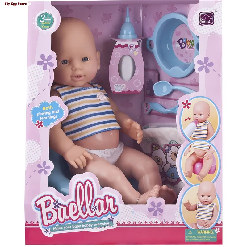 Горячая reborn baby doll с молочной бутылкой миска Ложка Вилка closestool дом ролевые игры