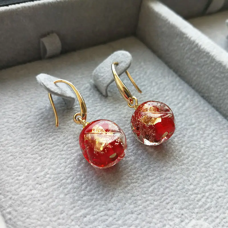 Винтажные серьги подвески Vanssey ручной работы из реальной фольги и меди