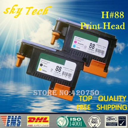 Один набор 2 шт восстановленная Печатающая головка для HP88 C9381A C9382A Hp Officejet Pro K550 K5400