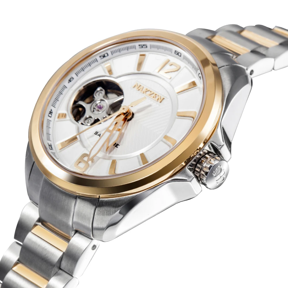 Mechanical Automatic Women Watches Classic Hollow Skeleton G Sports Shock Watch 5Bar Waterproof Steel Ladies Gold Wrist | Наручные часы