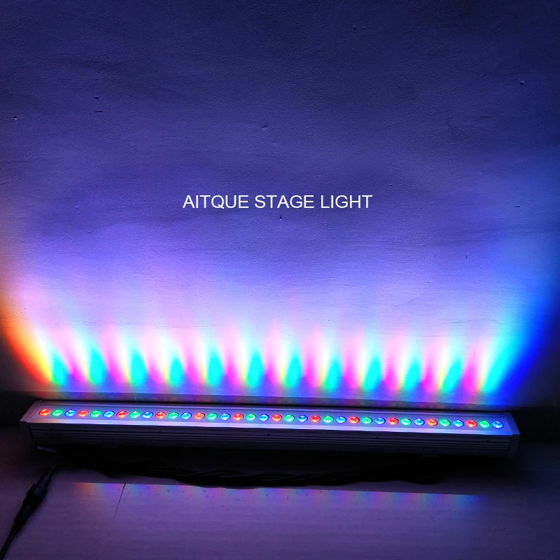 10 ЛОТ наружный светодиодный прожектор 36х3вт rgb светодиодный сценический светильник dmx wallшайба алюминиевая ip65 настенная шайба