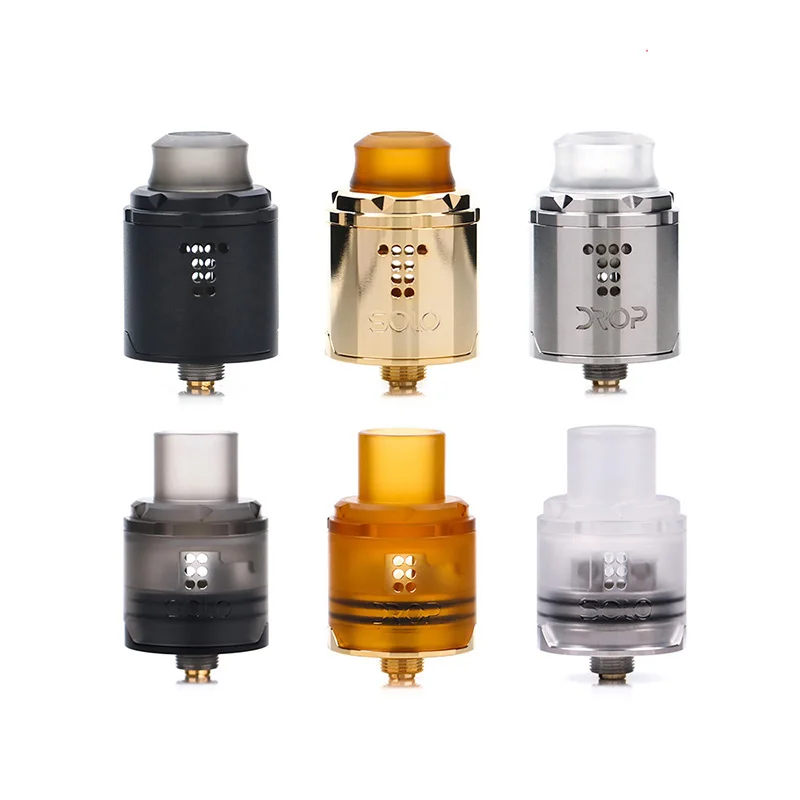Оригинал Digiflavor Drop Solo RDA одна катушка 22 мм две крышки 510 и BF Squonk pin глубокая основа vs