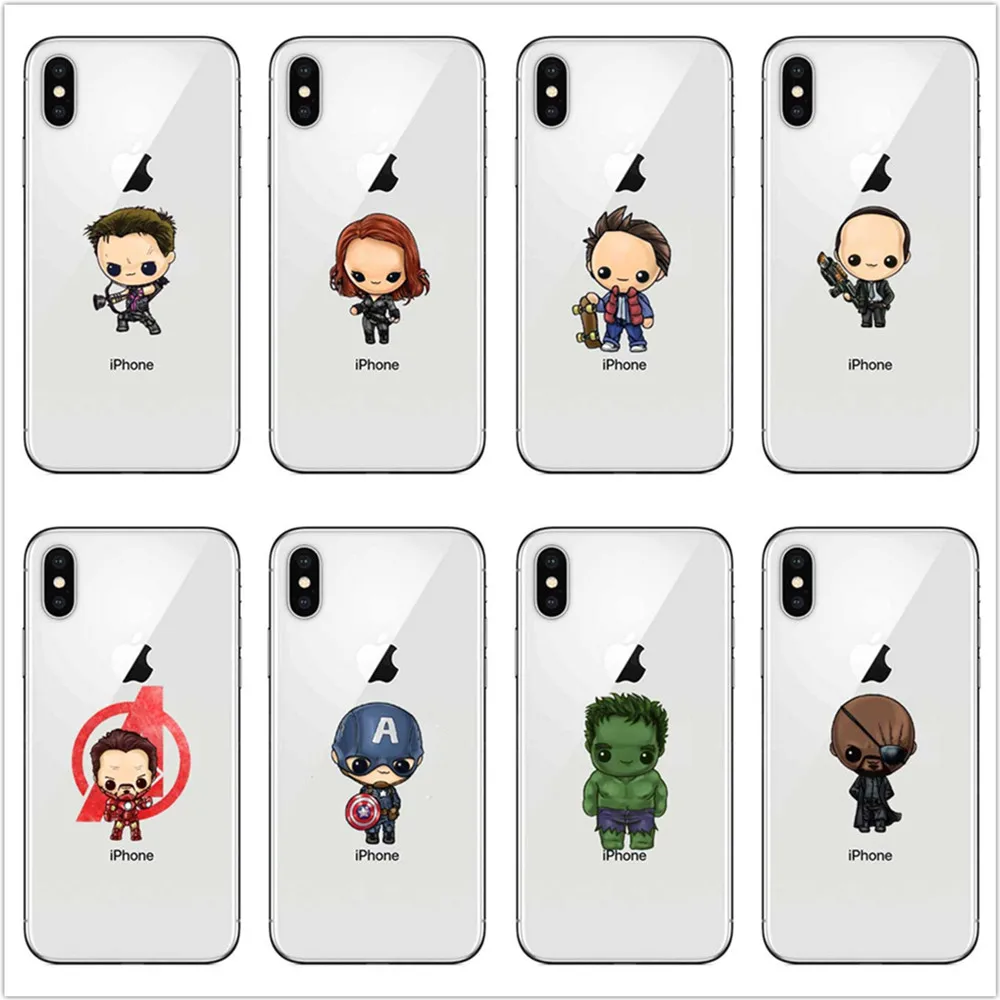 2018 Мстители Бесконечная война танос Обложка мягкая силиконовая для iPhone X XS XR Макс