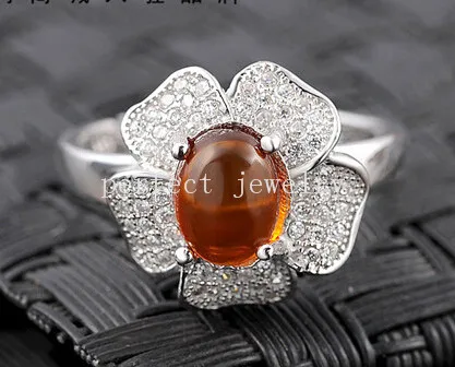 Amber ring Real and natural amber 925 sterling silver Free shipping 1.1ct gem #15041321 | Украшения и аксессуары