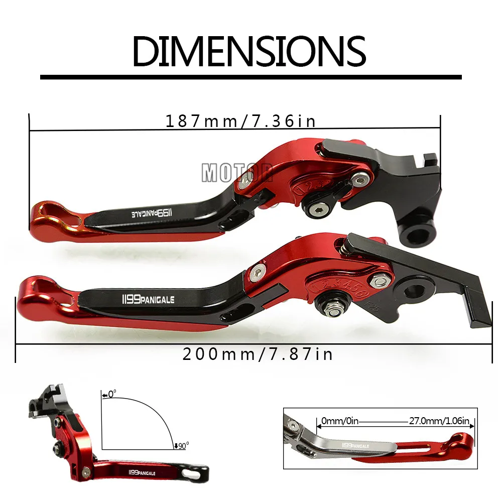 CNC мотоциклетные рычаги сцепления для DUCATI MONSTER 1200/S/R 1199 Panigale/S/Tricolor 1299 Panigale/S/R 899 959