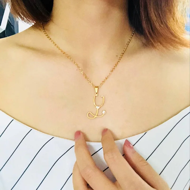 Женское ожерелье с подвеской в виде медсестры из нержавеющей стали | Украшения и