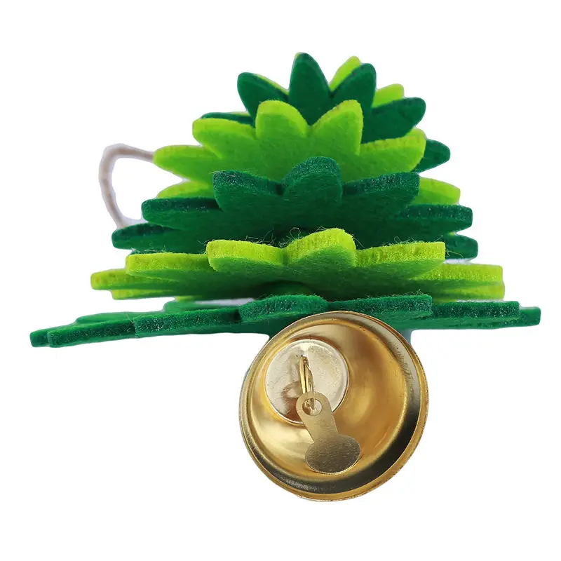 Креативные 1 шт колокольчики в форме рождественской елки нетканые