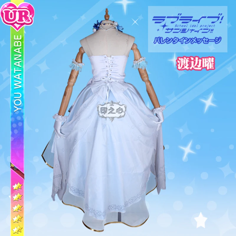 Аниме Lovelive Sunshine! Женский костюм для косплея Aqours белый Свадебный лето 2019| |