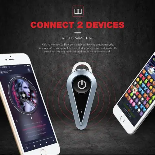 Havit мини наушники Bluetooth 16 мм Беспроводная гарнитура до 2 часов время