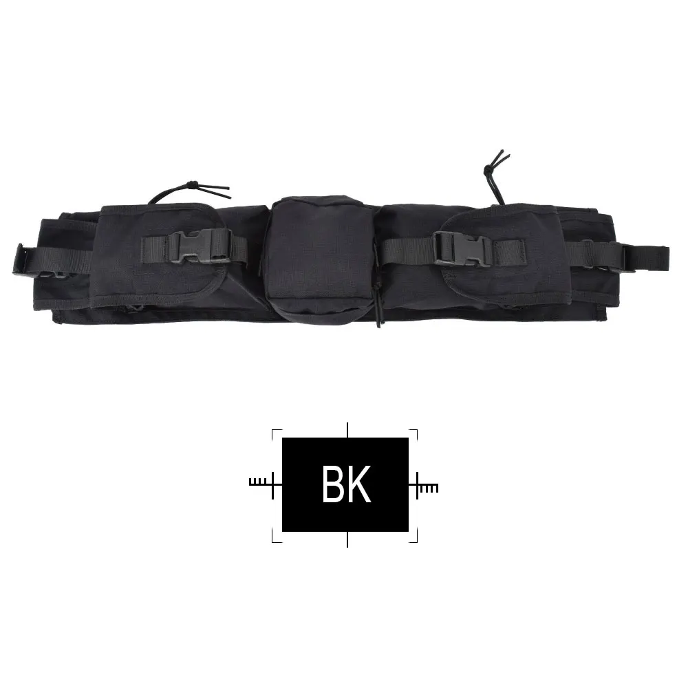 BK EMERSONGEAR тактическая поясная сумка охотничий снайперский поясной пакет для страйкбола пейнтбольного оборудования Открытый CS игры EM5750 - Цвет: BK