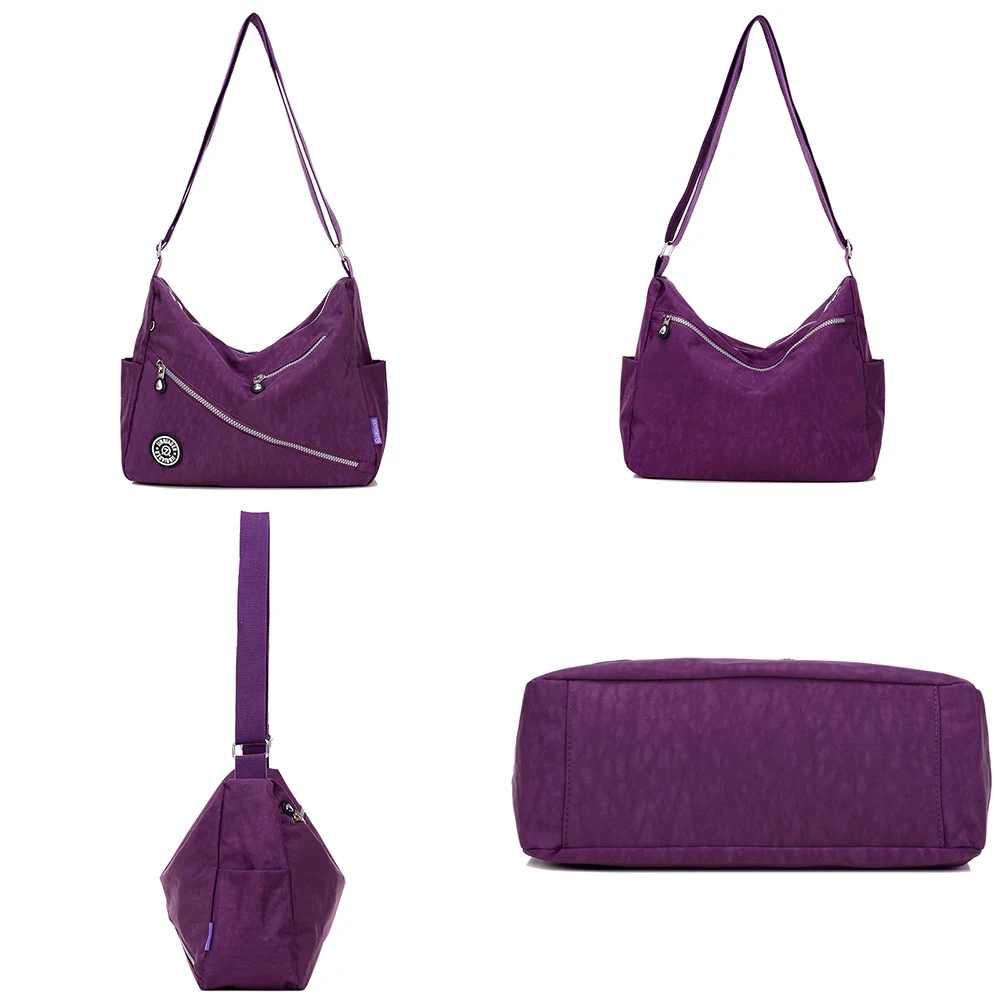 Женская сумка водостойкая Высокое качество нейлоновая на ремне женская сплошной