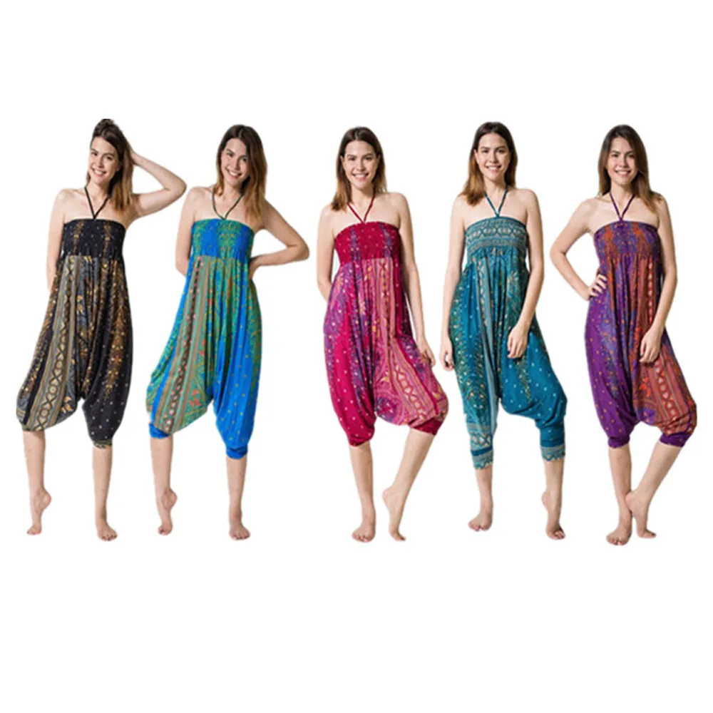 JAYCOSIN, новинка, женские повседневные летние свободные брюки, мешковатые, Boho Aladdin, шаровары, Прямая поставка, 9 августа